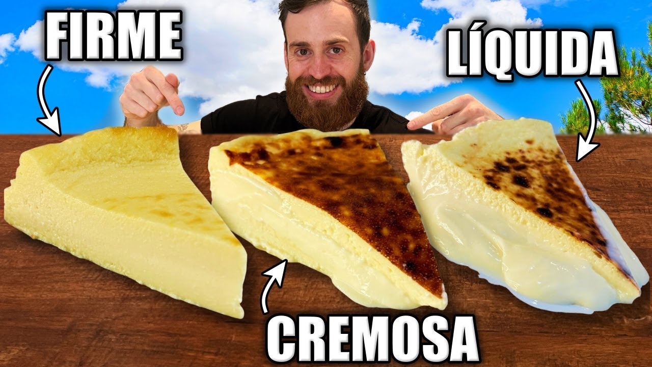 tarta de quesitos y nata líquida