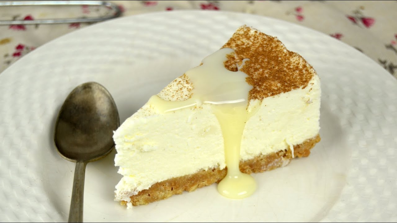 tarta sin horno con leche condensada