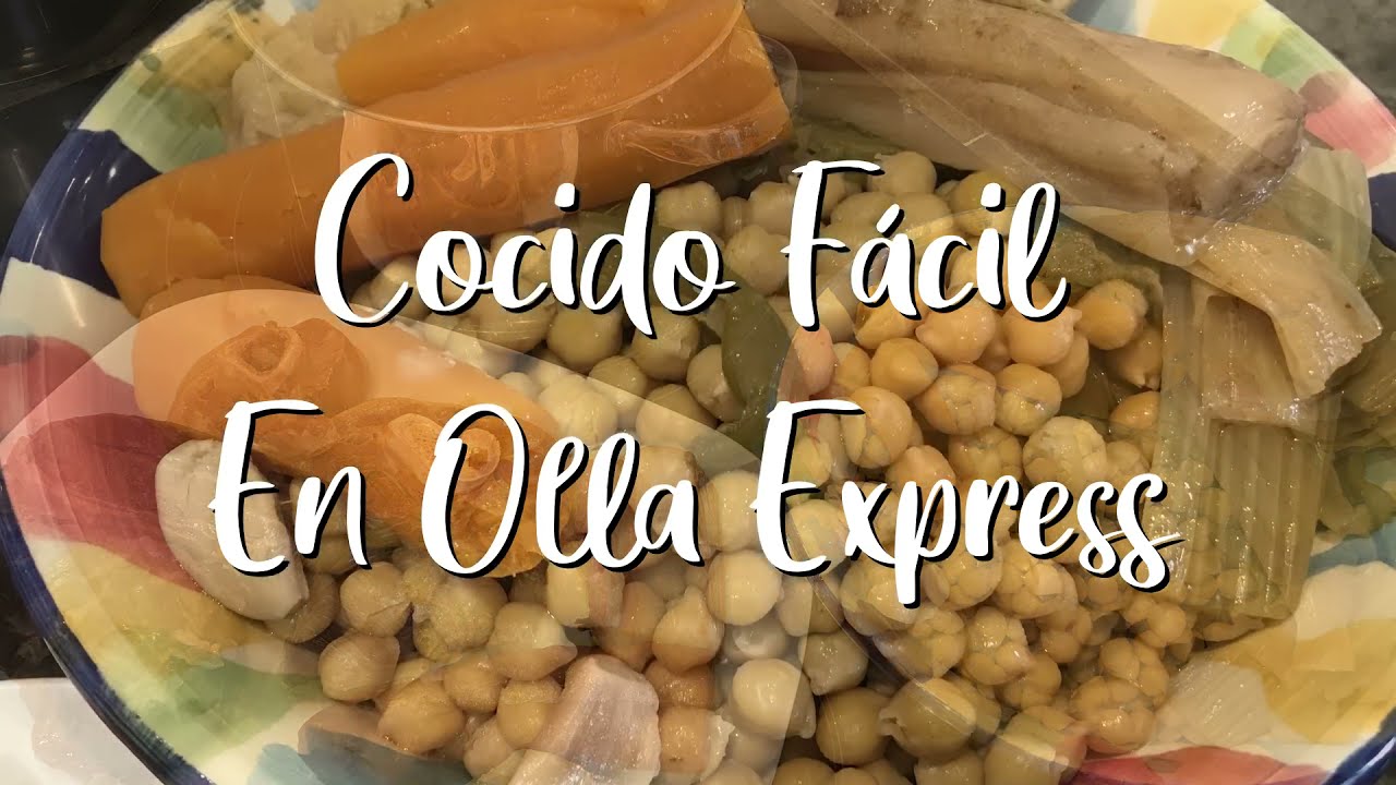 tiempo de cocción cocido olla express