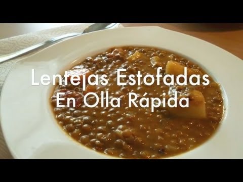 tiempo de lentejas en olla express