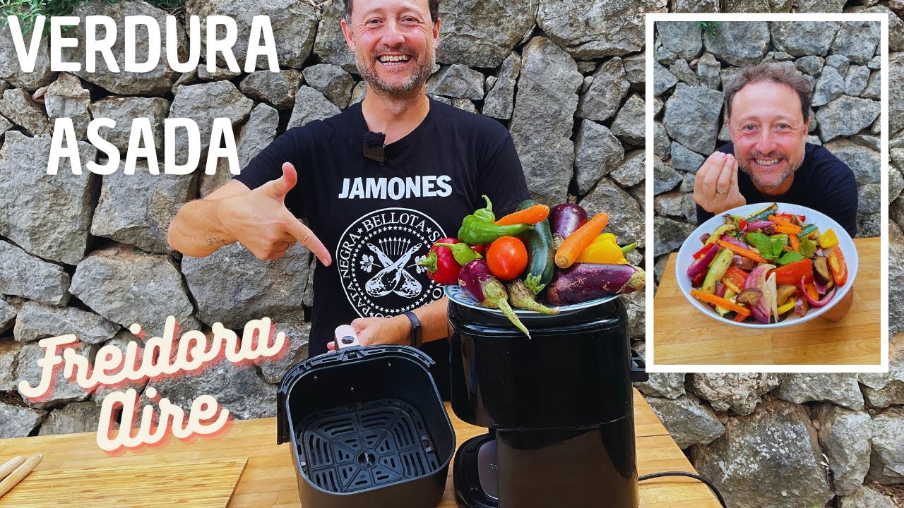 verduras en la freidora sin aceite
