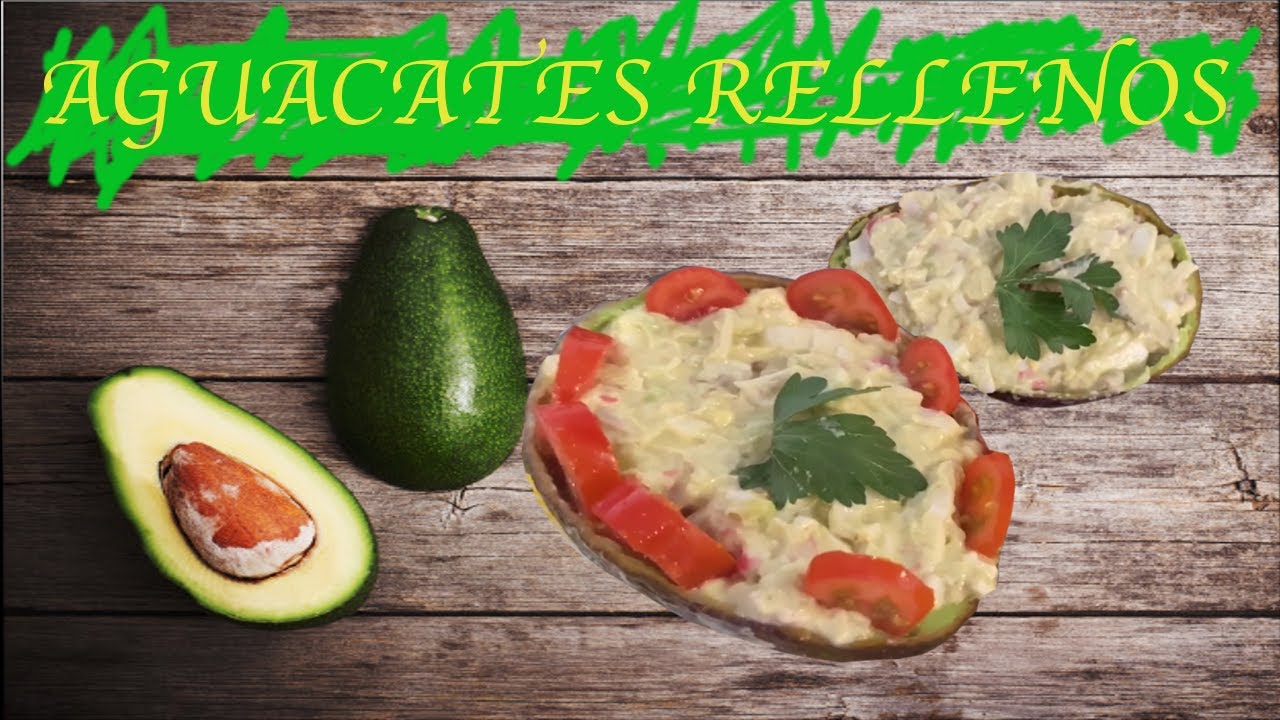 aguacates rellenos de palitos de cangrejo