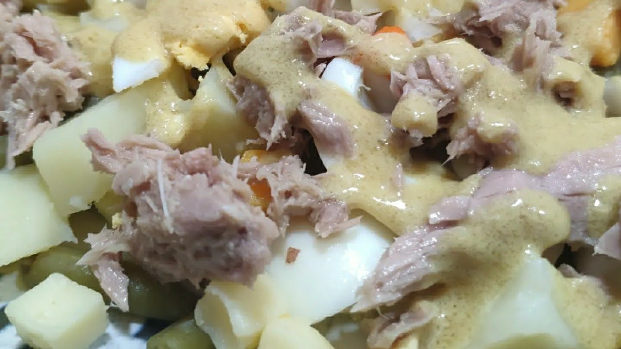 aliño para ensalada de patatas y judías verdes