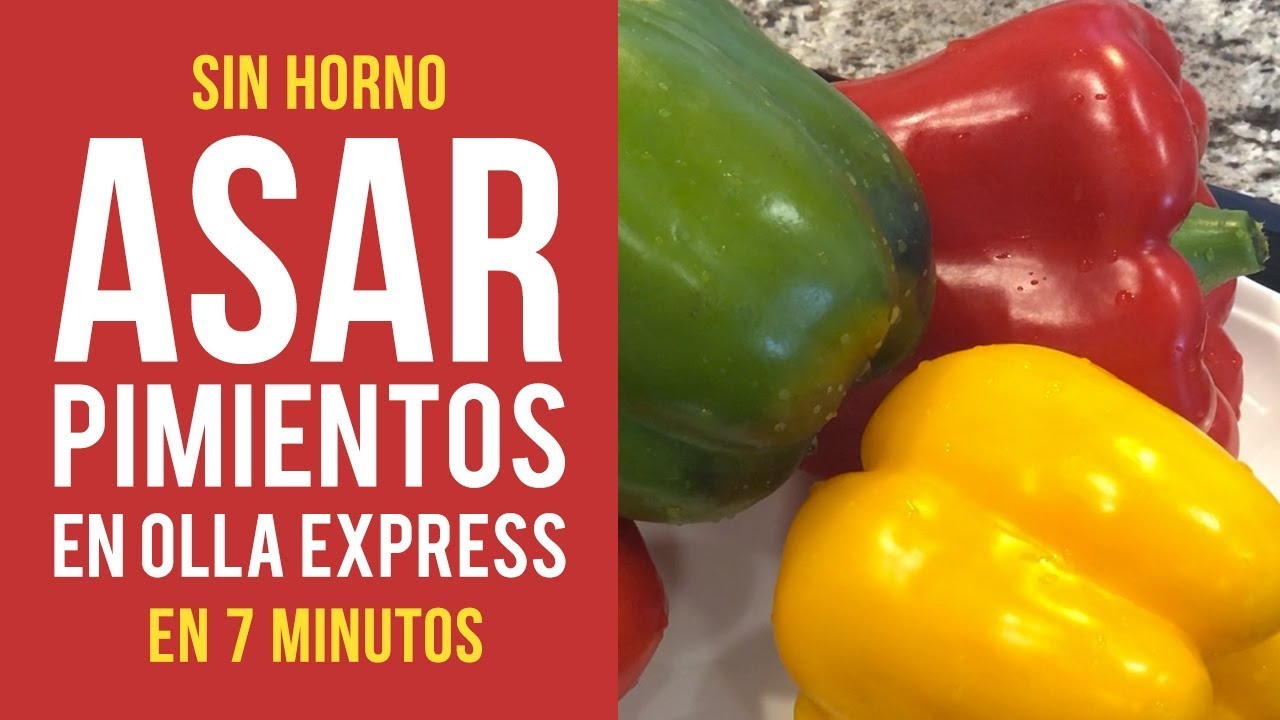 asar pimientos en la olla express