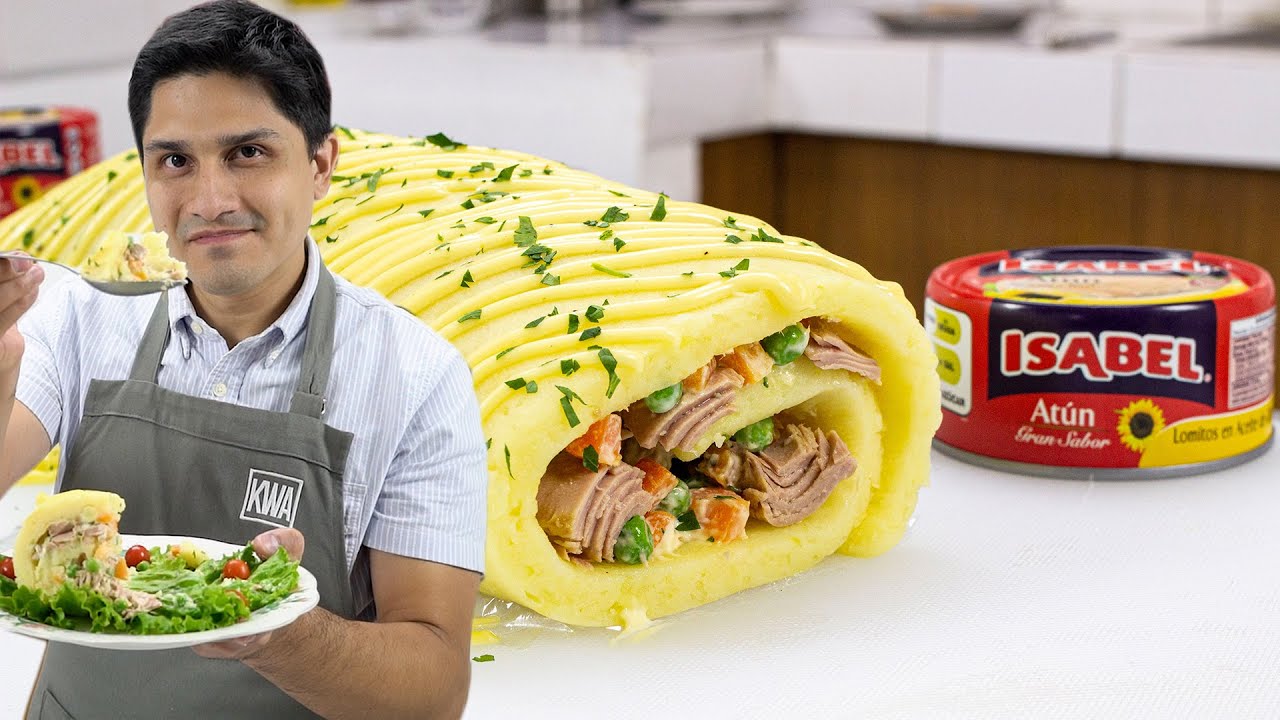 brazo gitano de atún y cangrejo