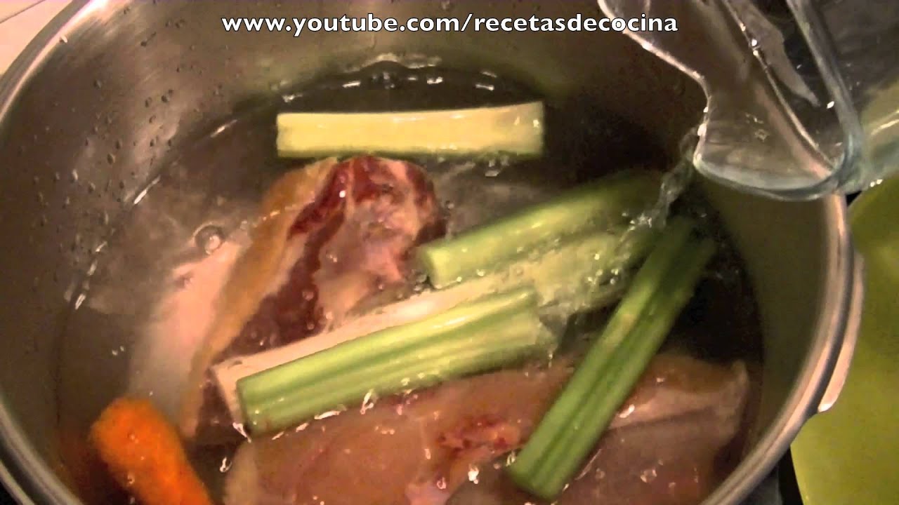 caldo de pollo y jamon olla express