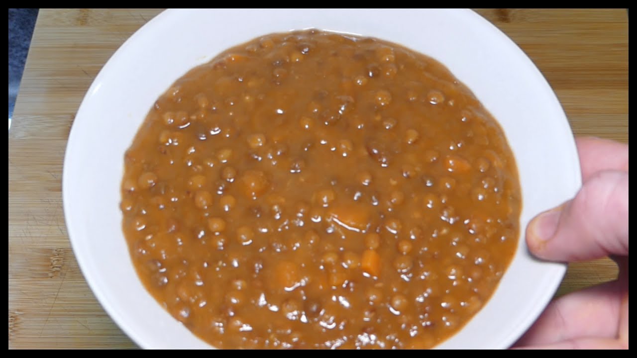 cantidad de agua para lentejas en olla rapida