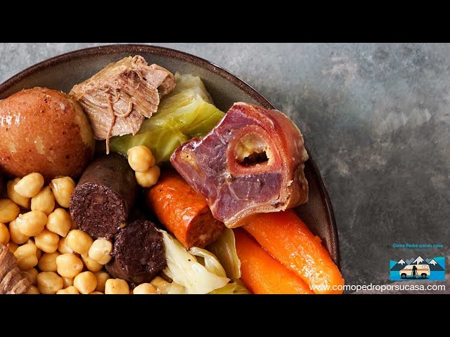 cocido madrileño con garbanzos de bote