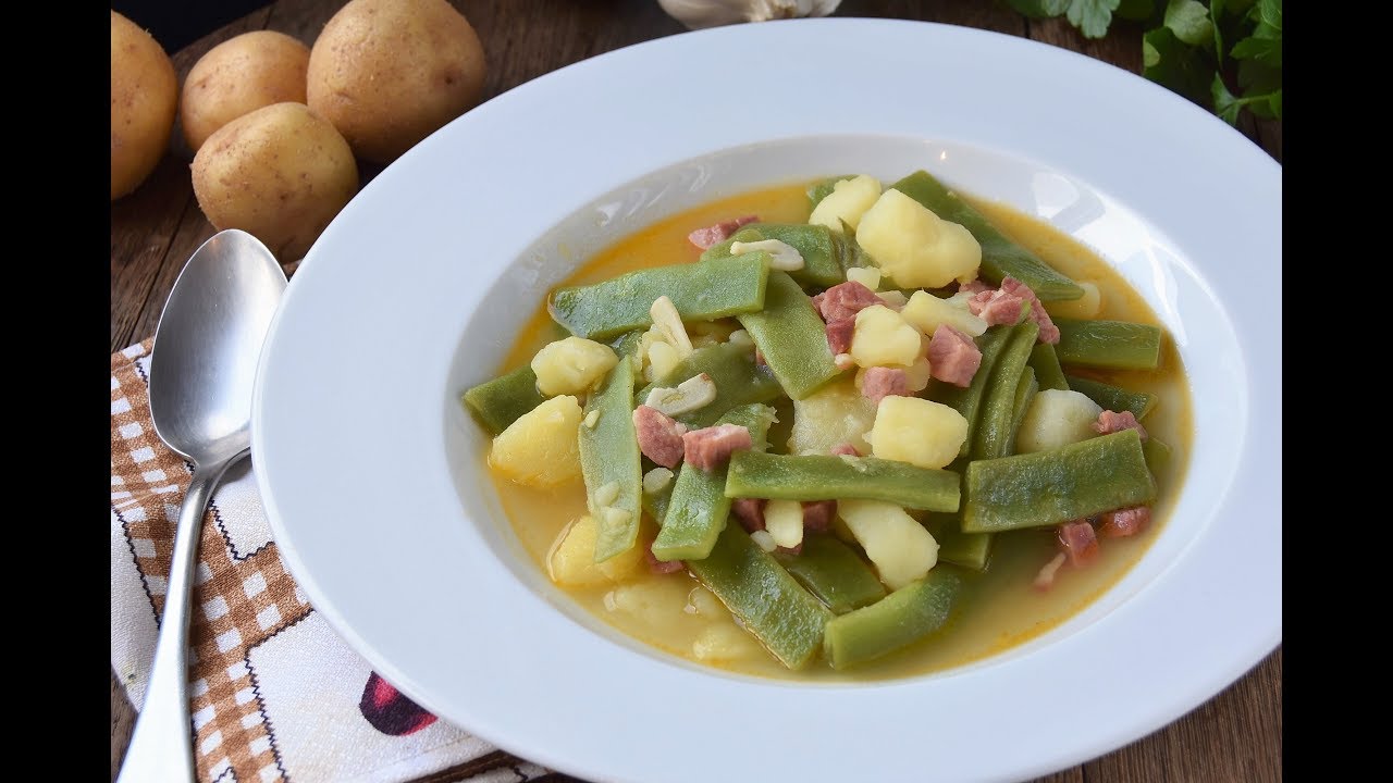 cocinar judías verdes de bote con patatas