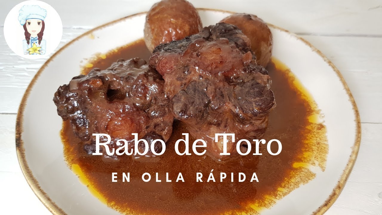 cola de toro en olla express tiempo