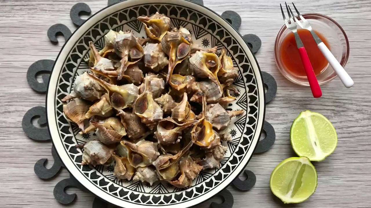 como cocinar caracoles de mar grandes