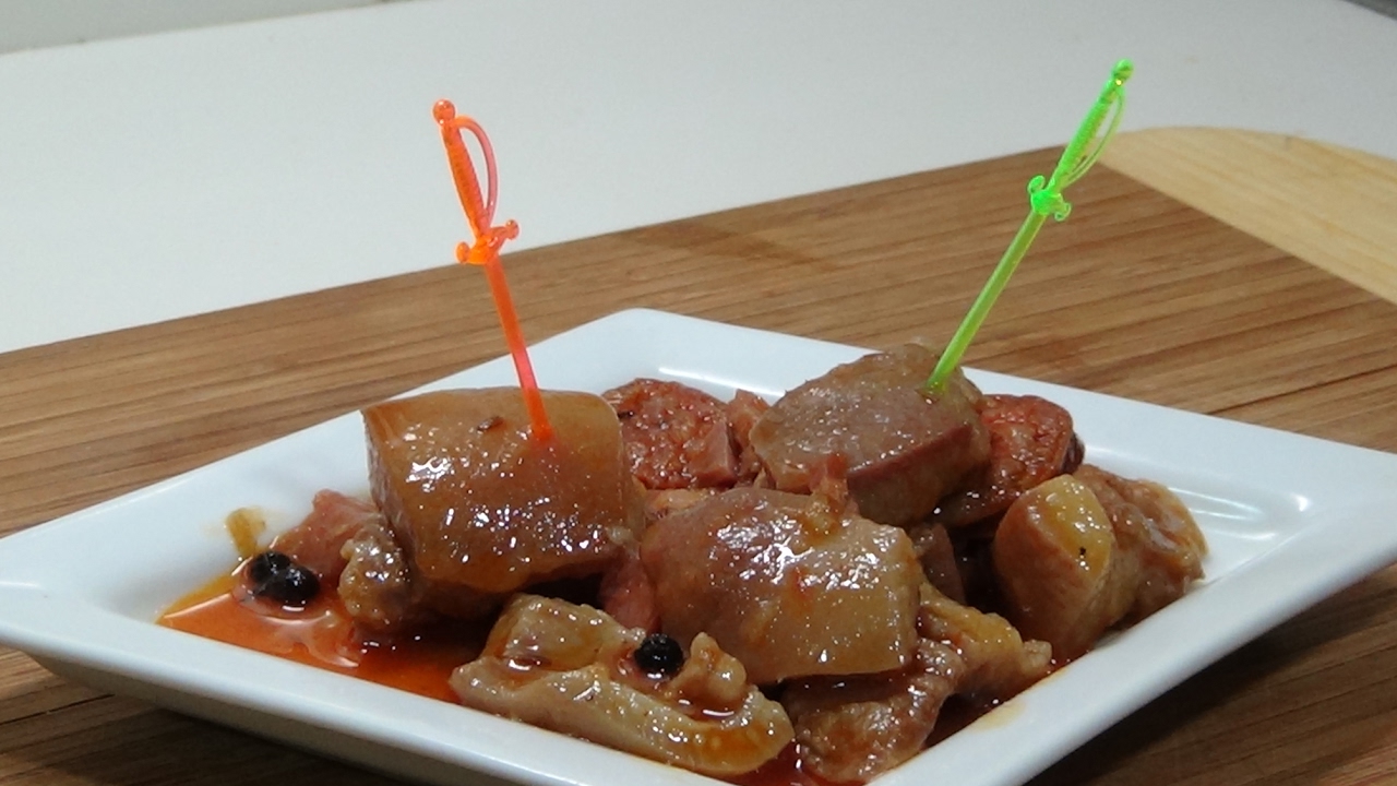 como cocinar careta de cerdo troceada