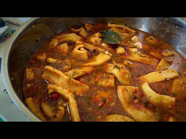 como cocinar la pota para que quede tierna