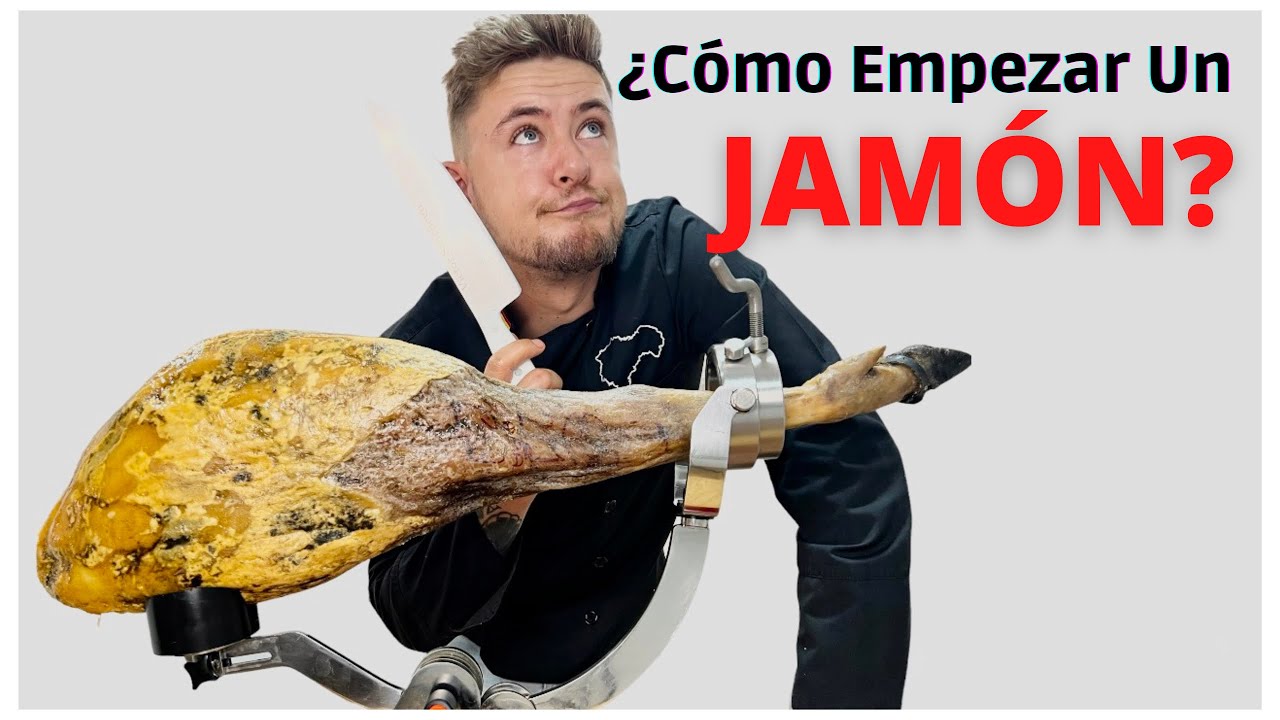 como se empieza un jamón pezuña arriba o abajo