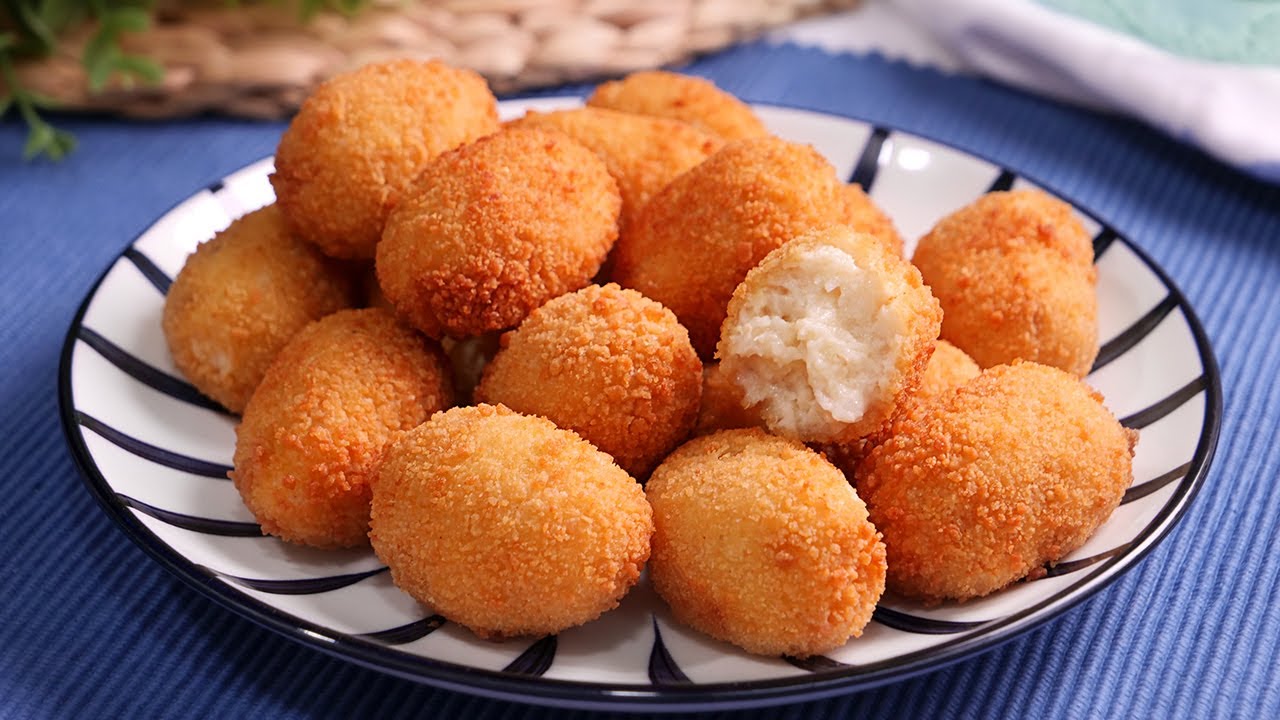 croquetas de merluza y gambas caseras