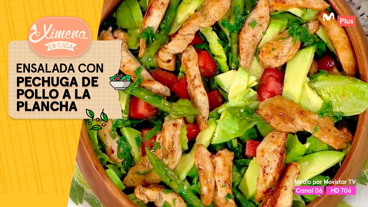 ensalada con pollo a la plancha