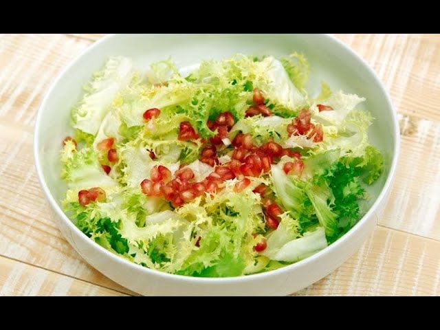 ensalada de escarola granada y manzana