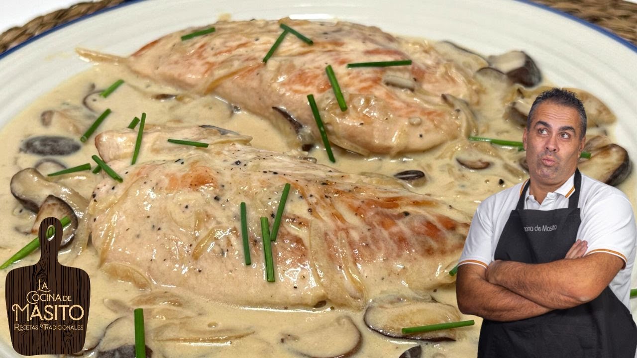filetes de pechuga de pavo en salsa