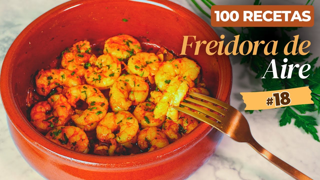 gambas en freidora de aire cosori