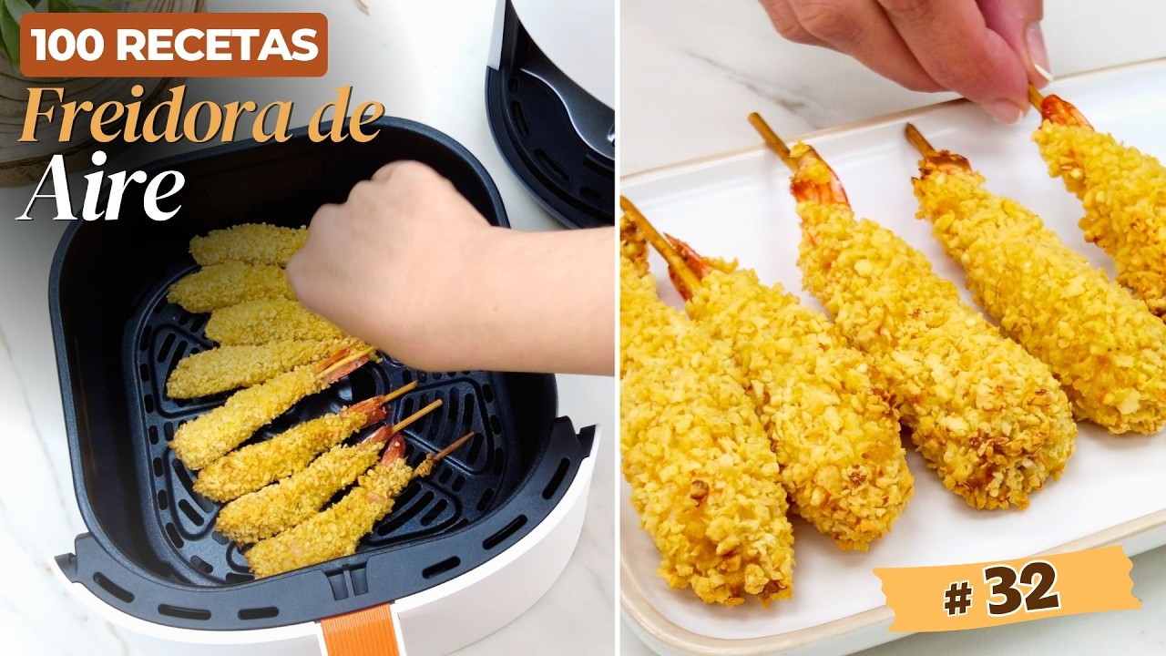 gambas rebozadas en freidora de aire