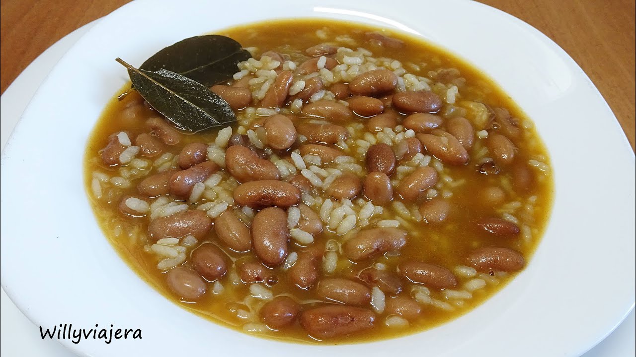 judias pintas con arroz en olla rapida