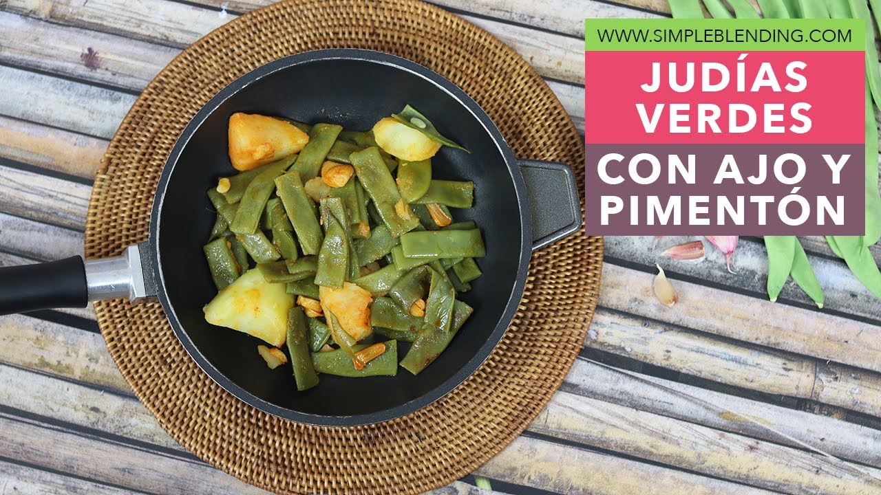 judias verdes con ajo y pimenton