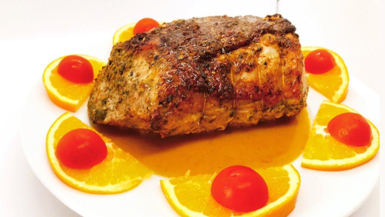 lomo de cerdo a la naranja al horno