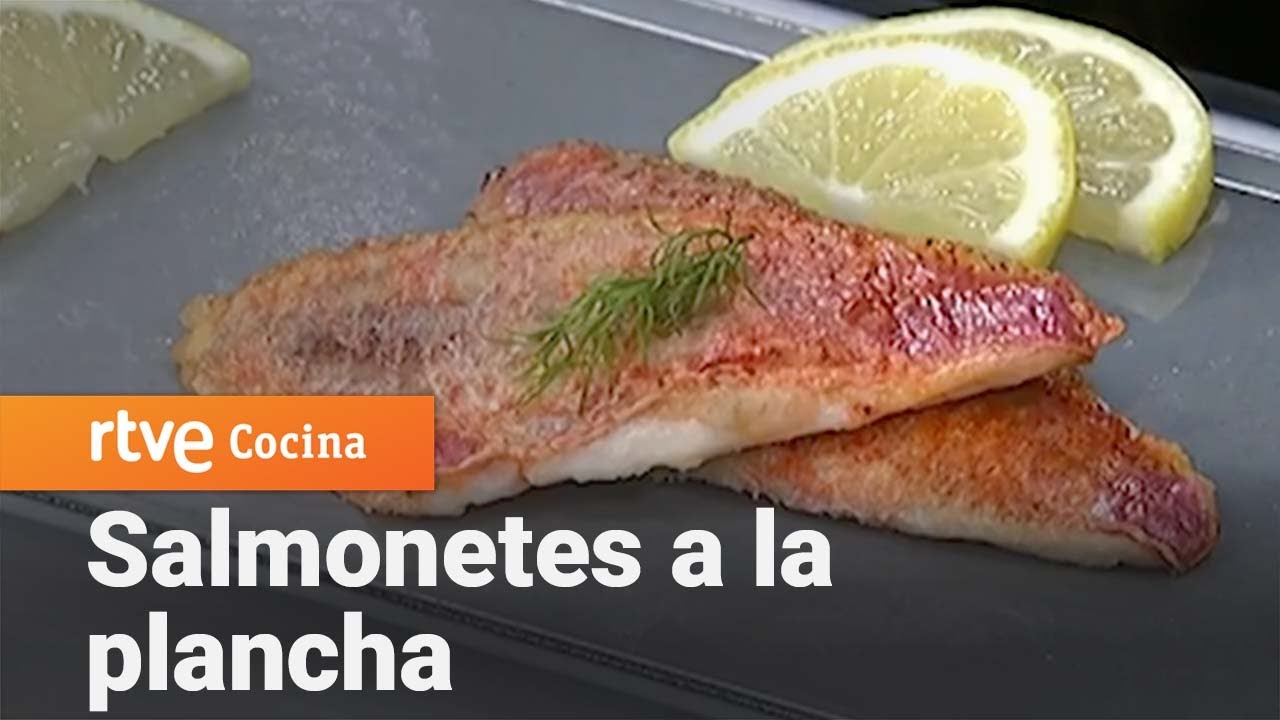lomos de salmonetes a la plancha