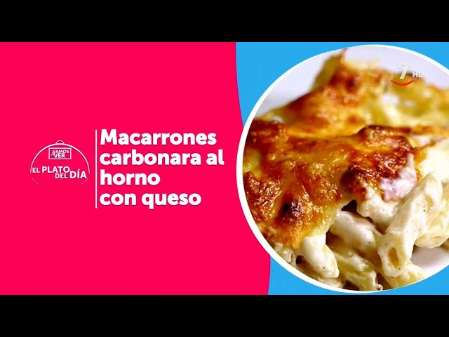 macarrones a la carbonara al horno
