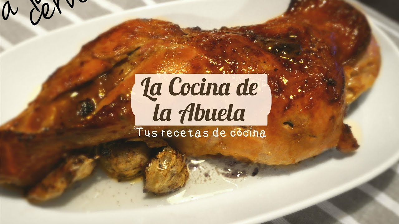 muslos de pavo al horno con cerveza