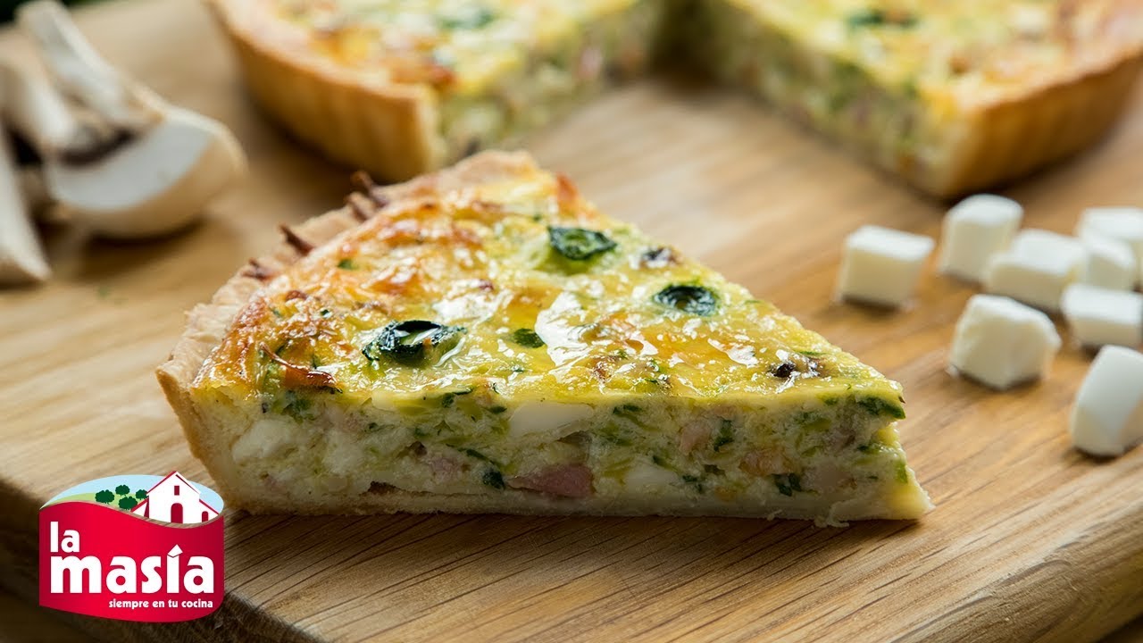 pastel de calabacin y queso de cabra