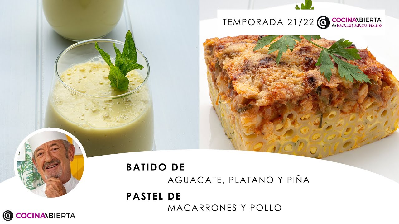 pastel de macarrones y pollo arguiñano