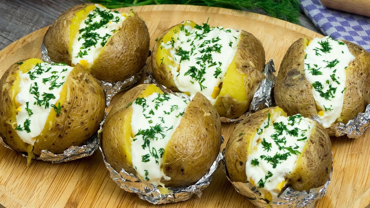 patatas al horno con piel papel albal