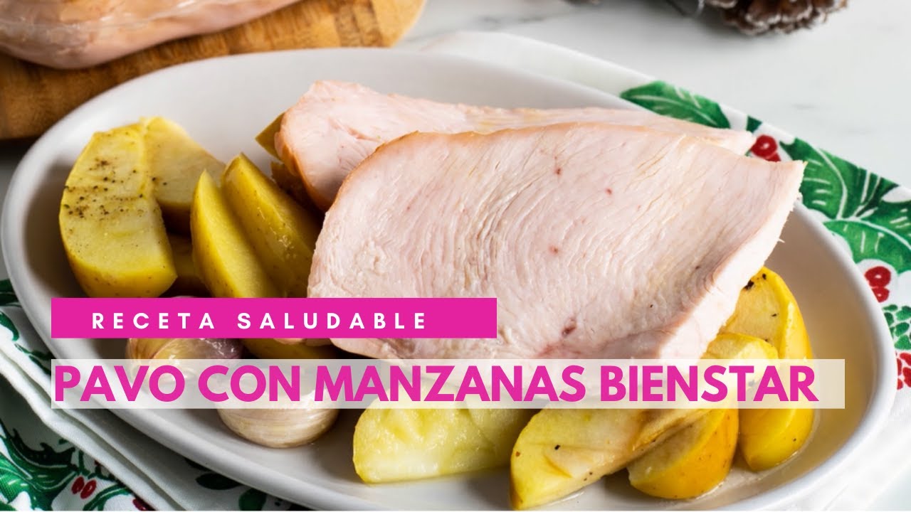 pechuga de pavo al horno con manzana