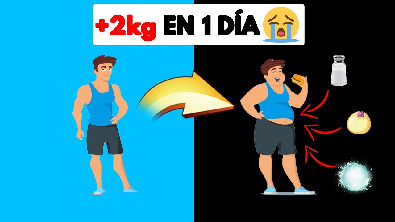 peso 2 kilos mas por la noche