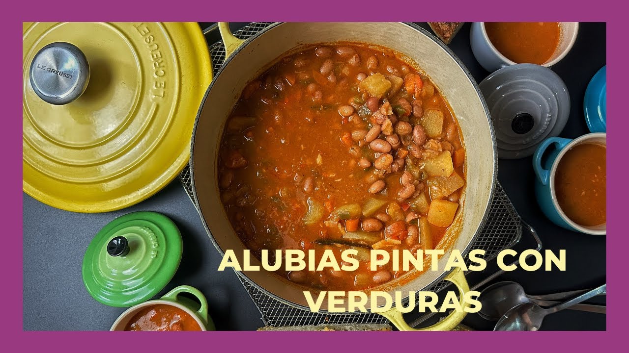 potaje de judías pintas con verduras