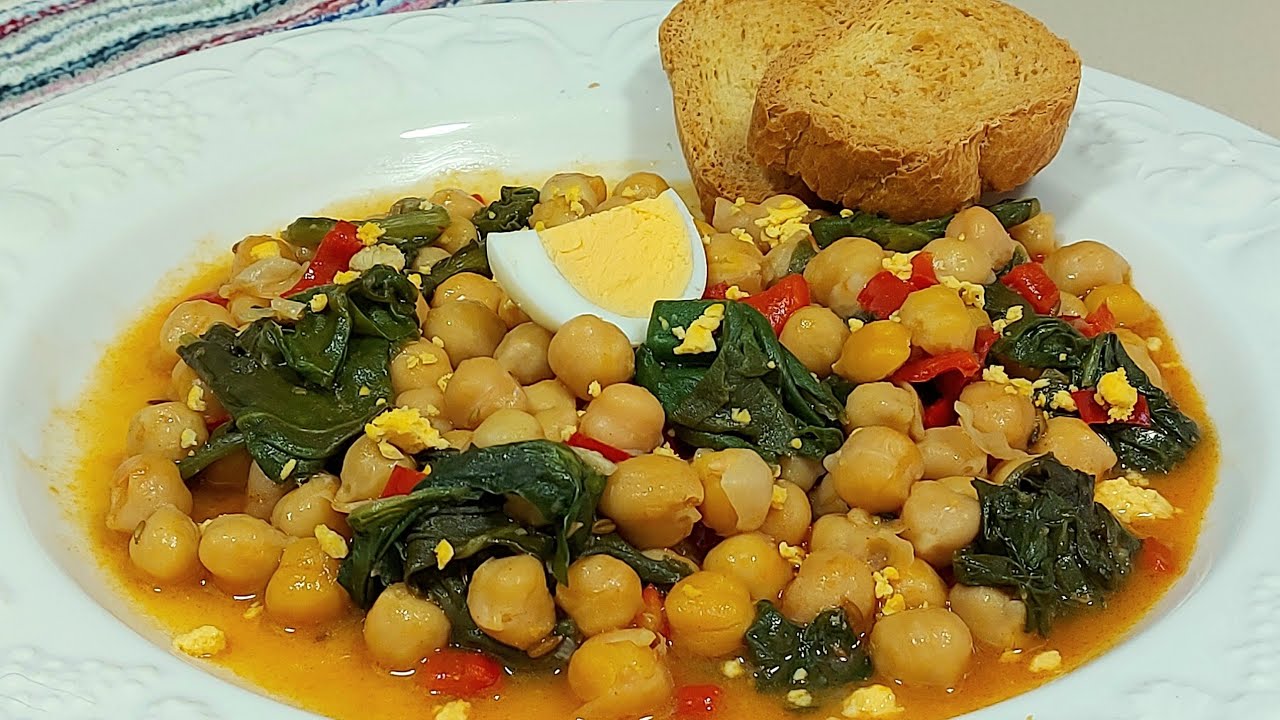 receta acelgas con garbanzos de bote