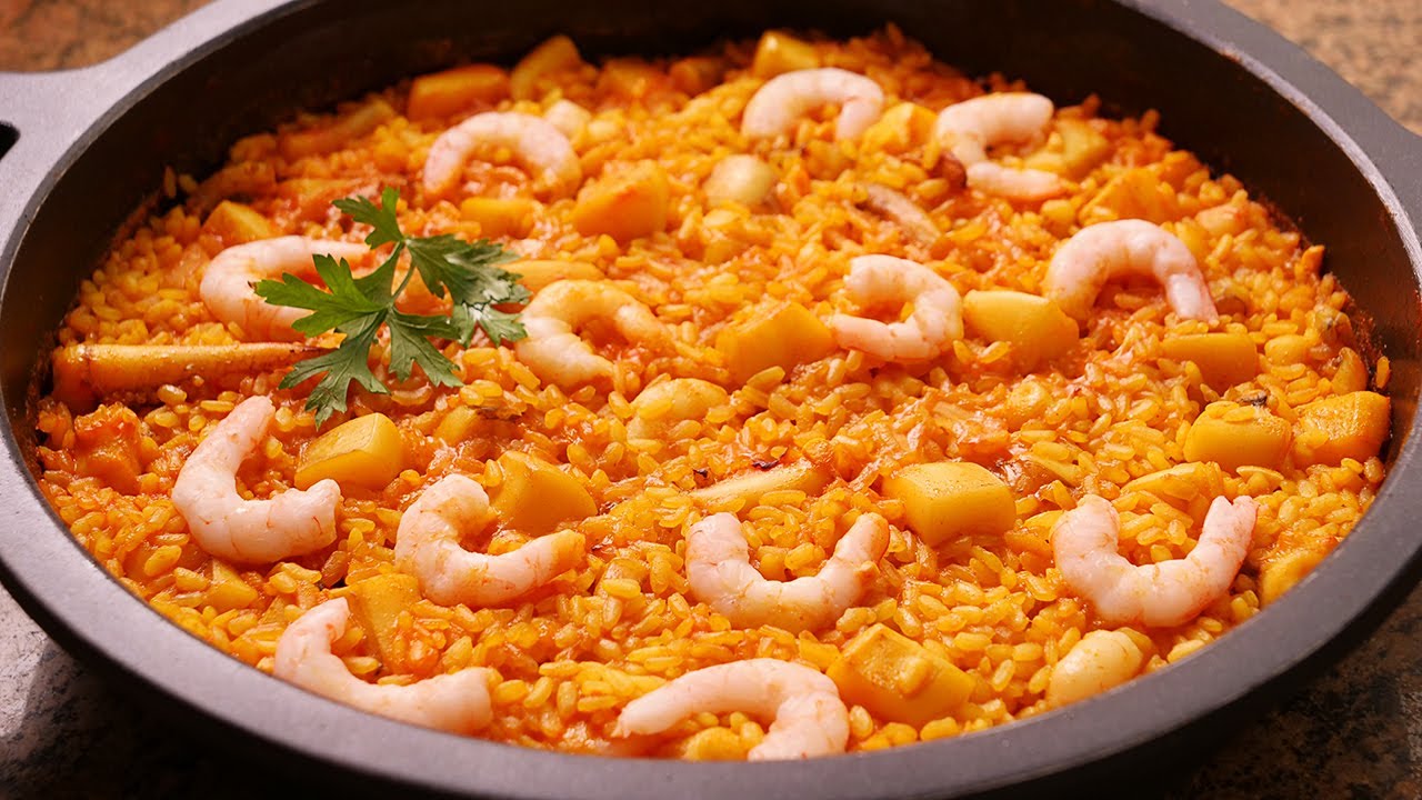 receta arroz con sepia y gambas