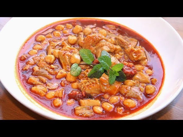 receta callos con garbanzos de bote
