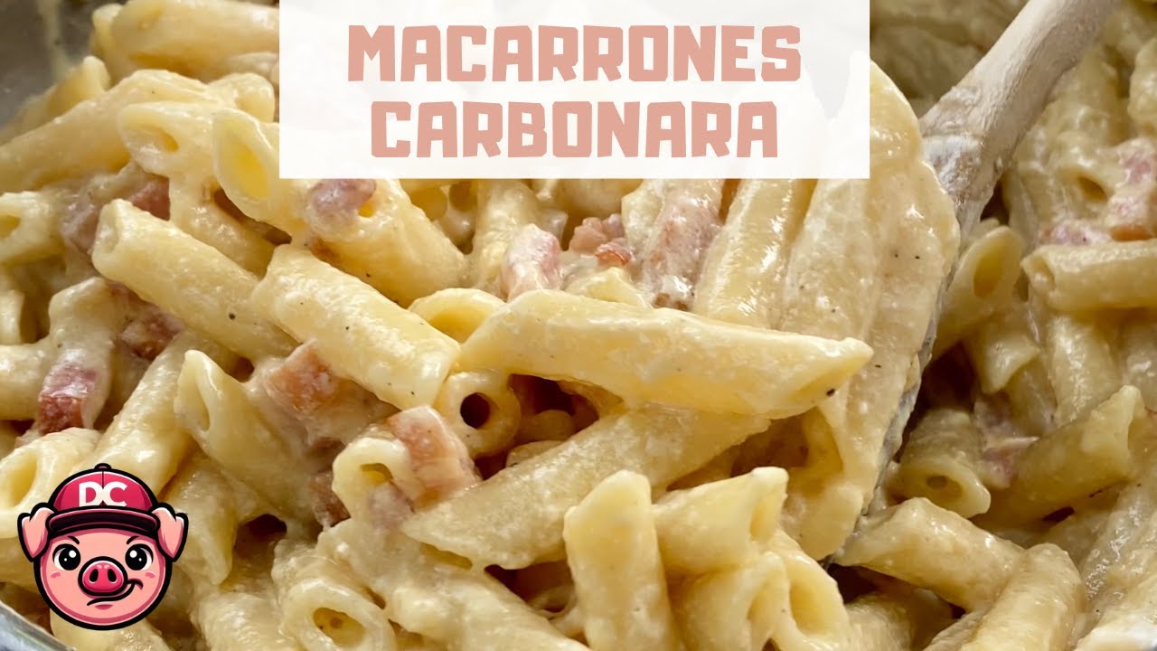 receta carbonara con nata y huevo