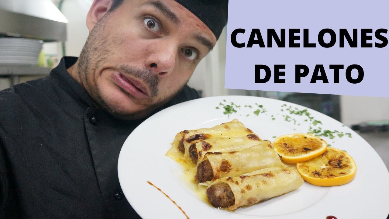 receta de canelones de magret de pato