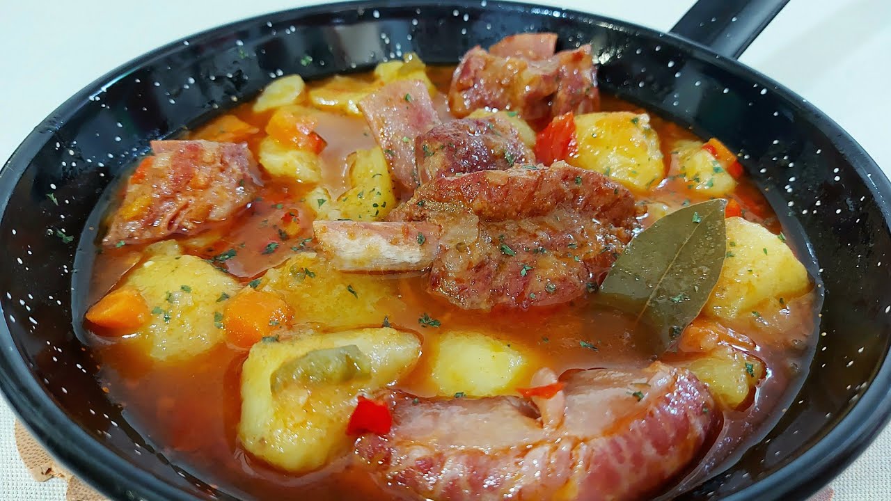 receta de costillas adobadas con patatas