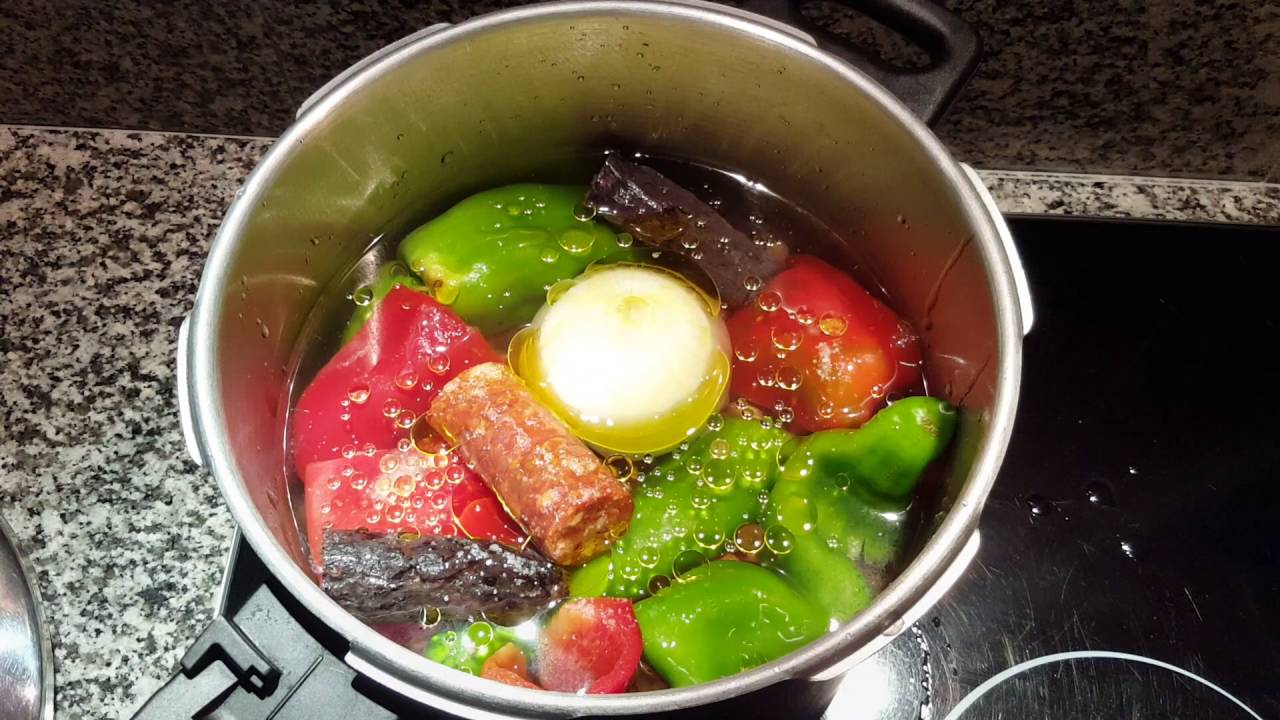 receta de judias pintas en olla rapida