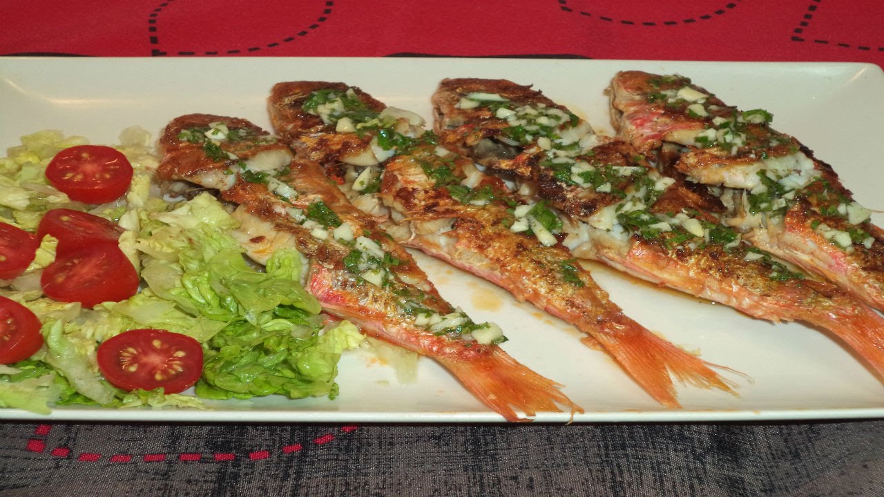 receta de salmonetes a la plancha