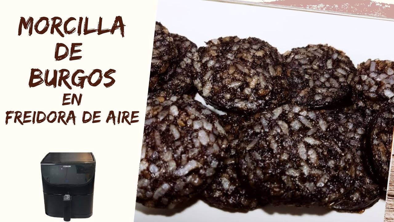 receta morcilla en freidora de aire
