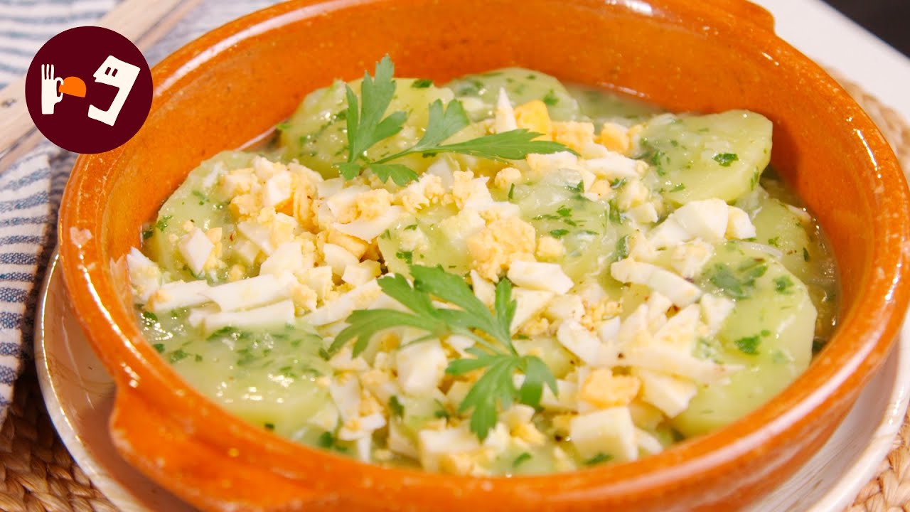 receta patatas en salsa verde con huevo duro