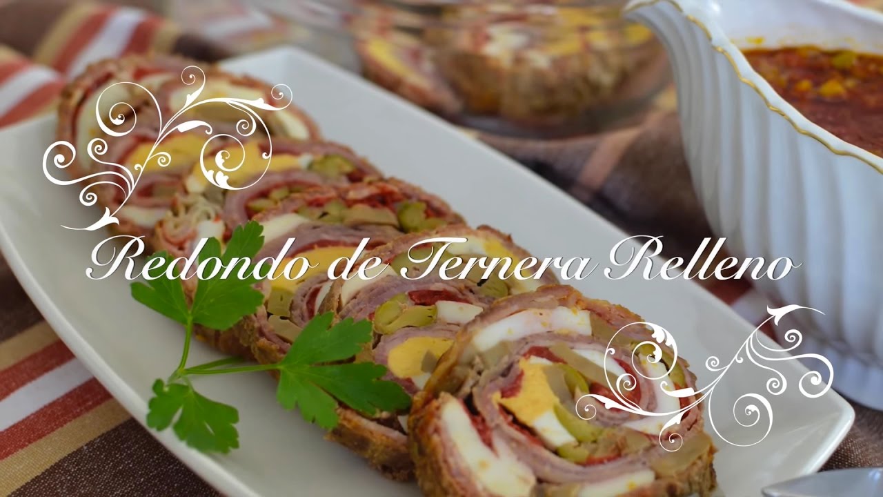 redondo de ternera relleno en salsa en olla express