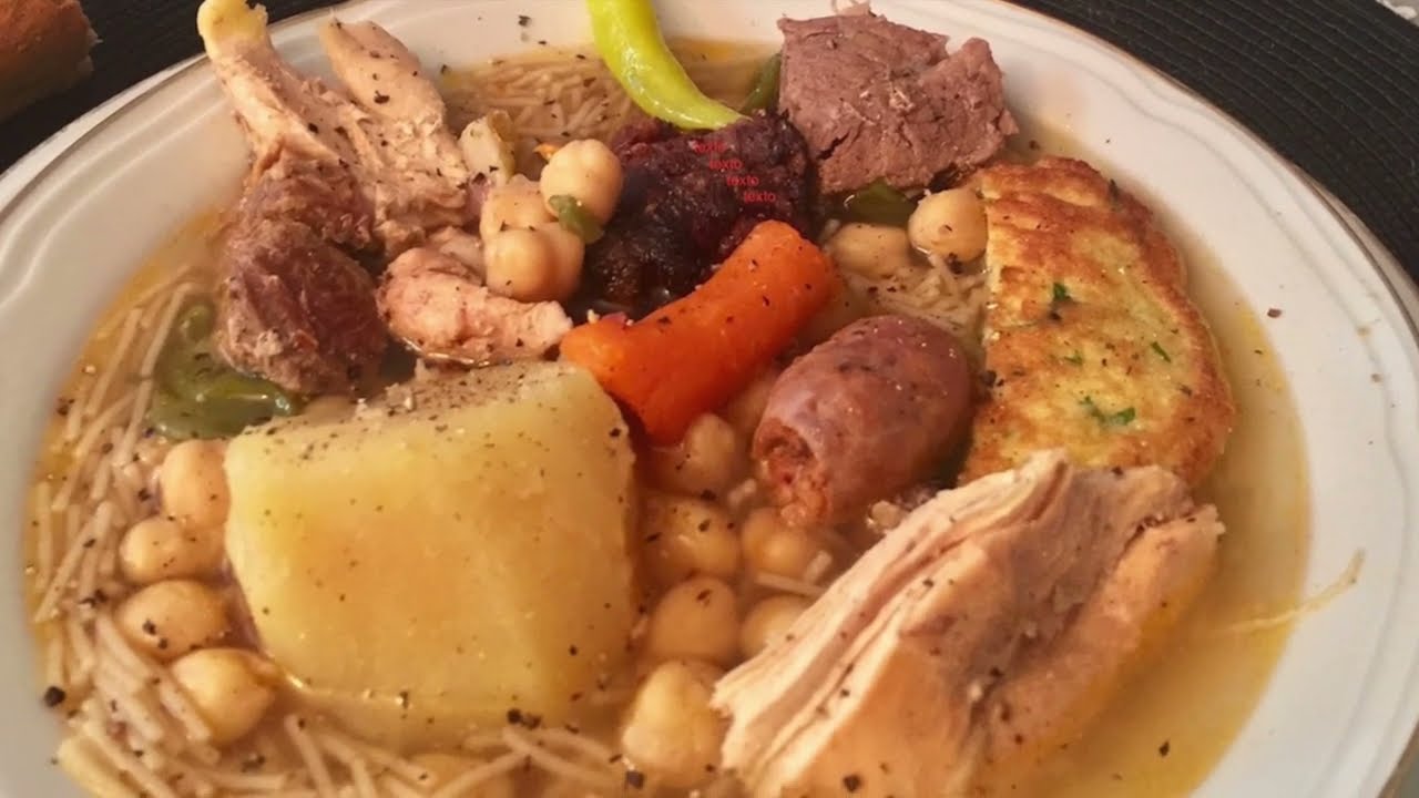 relleno de cocido con miga de pan