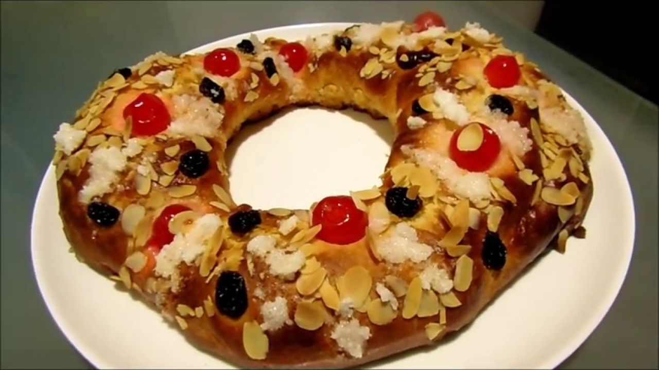 roscon de reyes sin fruta escarchada