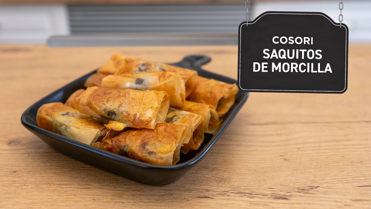 saquitos de morcilla con masa filo